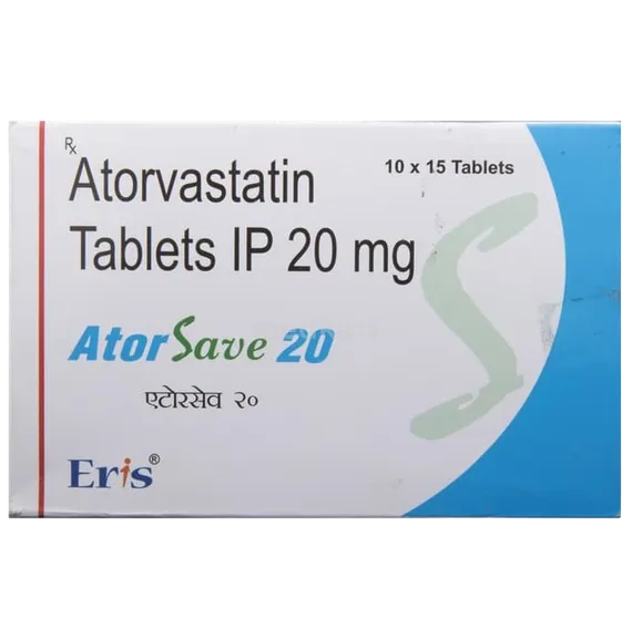 atorsave 20mg tablet 15's